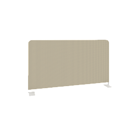 Onix Экран тканевый боковой O.TEKR-72 Тёмно-бежевый/Белый металл 720*390*22 - Фото предпросмотра