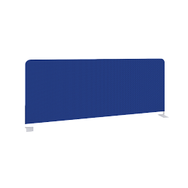 Onix Экран тканевый боковой O.TEKR-98 Синий/Белый металл 980*390*22 - Фото предпросмотра