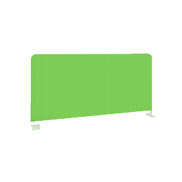 Onix Экран тканевый боковой O.TEKR-80 Зелёный/Белый металл 800*390*22 - Фото предпросмотра
