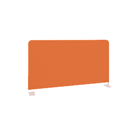 Onix Экран тканевый боковой O.TEKR-72 Оранжевый/Белый металл 720*390*22 - Фото предпросмотра