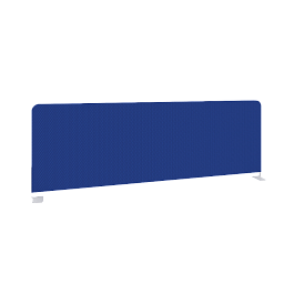 Onix Экран тканевый боковой O.TEKR-118 Синий/Белый металл 1180*390*22 - Фото предпросмотра