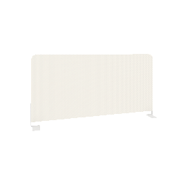 Onix Экран тканевый боковой O.TEKR-80 Белый/Белый металл 800*390*22 - Фото предпросмотра