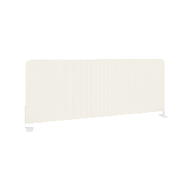 Onix Экран тканевый боковой O.TEKR-98 Белый/Белый металл 980*390*22 - Фото предпросмотра
