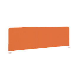 Onix Экран тканевый боковой O.TEKR-118 Оранжевый/Белый металл 1180*390*22 - Фото предпросмотра