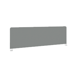 Metal System Экран тканевый боковой Б.ТЭКР-120 Серый/Белый металл 1200*390*22 - Фото предпросмотра