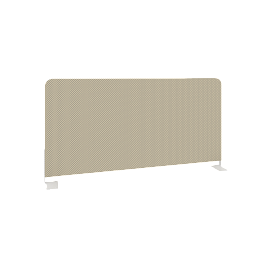 Onix Экран тканевый боковой O.TEKR-80 Тёмно-бежевый/Белый металл 800*390*22 - Фото предпросмотра