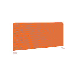 Onix Экран тканевый боковой O.TEKR-80 Оранжевый/Белый металл 800*390*22 - Фото предпросмотра