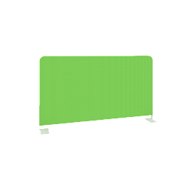 Onix Экран тканевый боковой O.TEKR-72 Зелёный/Белый металл 720*390*22 - Фото предпросмотра