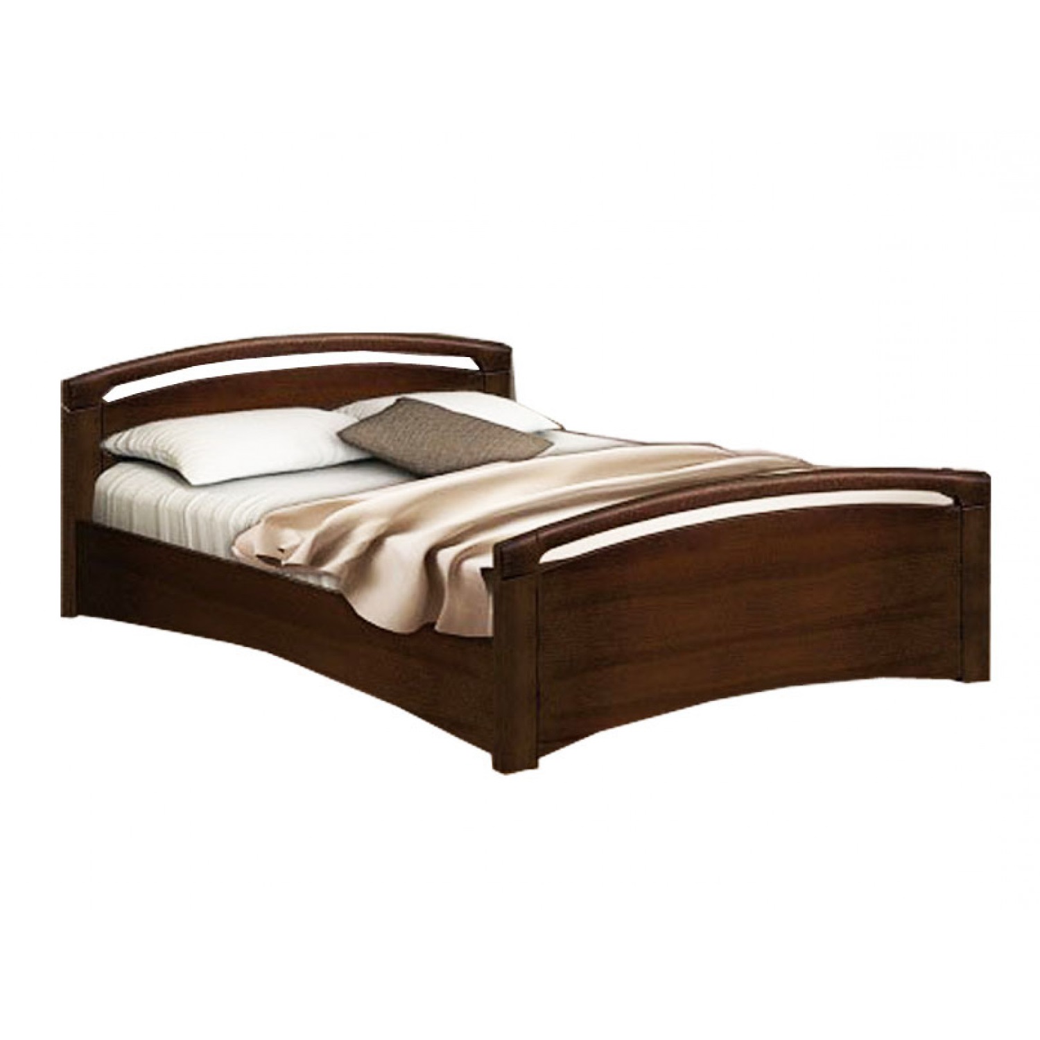 Купить деревянную кровать недорого. Кровать Бали из массива сосны. Кровать Бали венге 2.