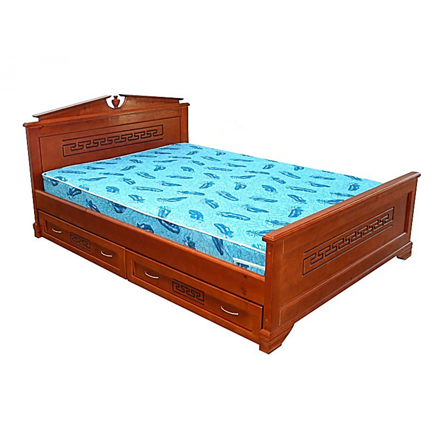 Кровать полутороспальная с ящиками 120х200
