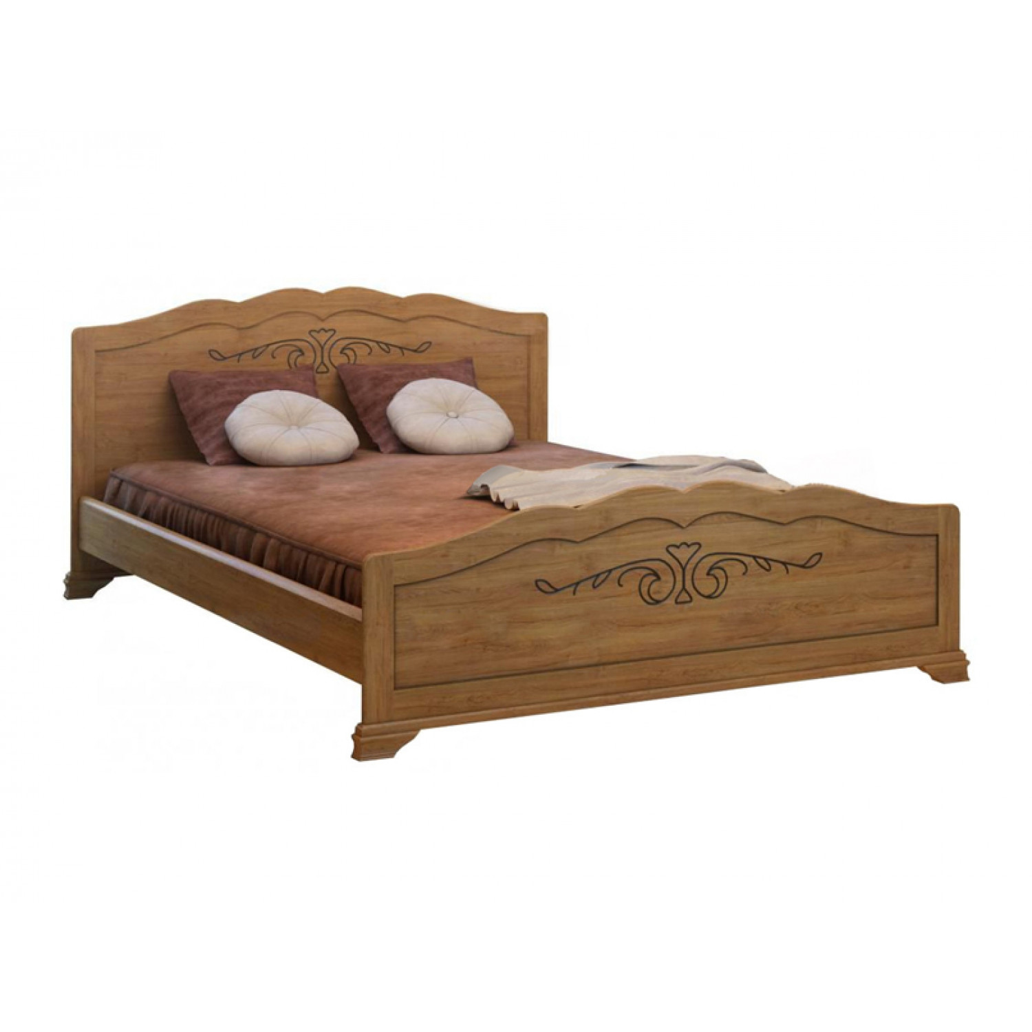Купить деревянную кровать недорого. Кровать Сатори из массива дерева.