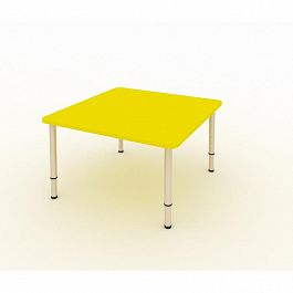 Стол регулируемый "Дошколенок" пластик (700x700) гр.0-3 - Фото предпросмотра