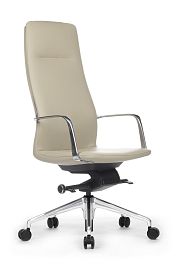 Кресло Plaza FK004-A13 Светло-серый (1A MB918) натуральная кожа 68*68*118-126 - Фото предпросмотра