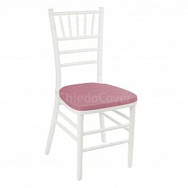 Подушка 01 для стула Кьявари, 3см, розовая - Фото предпросмотра