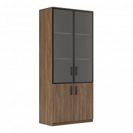 Шкаф для бумаг, древесный Asti 90x45x205,6 дуб - Фото предпросмотра