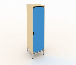 Шкаф для детской одежды на ножках ШГС1М синий - Фото предпросмотра