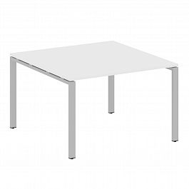 Стол для переговоров "Metal System" БП.ПРГ-1.2 белый/серый - Фото предпросмотра