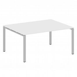 Стол для переговоров "Metal System" БП.ПРГ-1.4 белый/серый - Фото предпросмотра