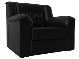 Кресло Карелия (полностью экокожа черная) - Фото предпросмотра