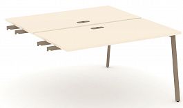Двойной стол приставка к опорным тумбам "ESTETICA" ES.D.SPR-3-LP Сатин - Фото предпросмотра