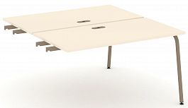 Двойной стол приставка к опорным тумбам "ESTETICA" ES.D.SPR-3-LK Сатин - Фото предпросмотра