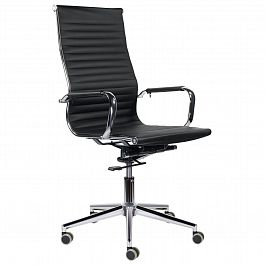 Кресло офисное BRABIX PREMIUM "Intense EX-531", экокожа, хром, черное, 532540 - Фото предпросмотра