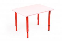 Детский стол Кузя (розовый+красный) - Фото предпросмотра