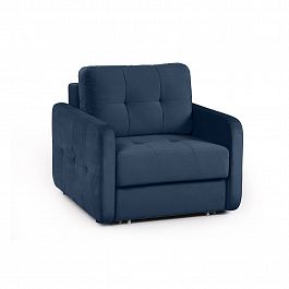 Karina-02 кресло-кровать велюр синий - Фото предпросмотра
