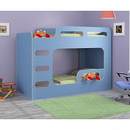 Двухъярусная кровать "Дельта-Макс" Голубой - Фото предпросмотра