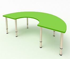 Детский стол Подкова зеленый - Фото предпросмотра