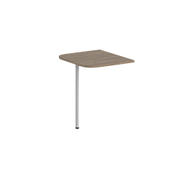 Приставка для стола Sigma 600х600 / цвет: дуб темный; на 1-ой опоре - Фото предпросмотра