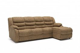 Ridberg диван-кровать с шезлонгом замша бежевый - Фото предпросмотра