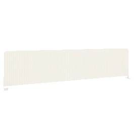 Onix Экран тканевый боковой O.TEKR-163 Белый/Белый металл 1635*390*22 - Фото предпросмотра