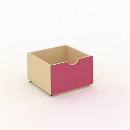 Ящик выкатной ДЯ-1М розовый - Фото предпросмотра