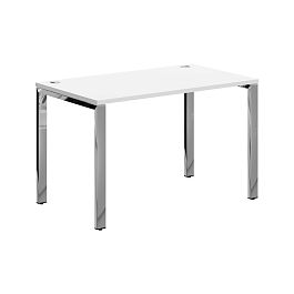 Стол прямой XGST 127.1 Белый/Нержавеющая сталь 1200х700х750 XTEN GLOSS - Фото предпросмотра