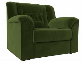 Кресло Карелия (полностью микровельвет зеленый) - Фото предпросмотра