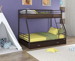 Двухъярусная кровать "Гранада-2Я" коричневый - Фото предпросмотра