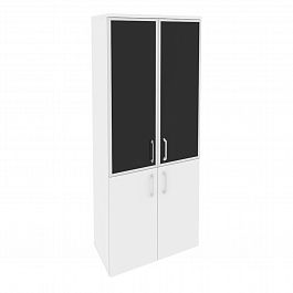 Шкаф "Onix" O.ST-1.2R white/black белый - Фото предпросмотра