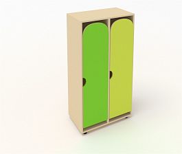 Шкаф для детской одежды ШГ2 зеленый - Фото предпросмотра