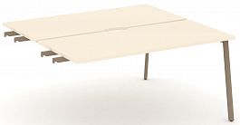 Двойной стол приставка к опорным тумбам "ESTETICA" ES.D.SPR-4-VP Сатин - Фото предпросмотра