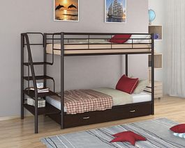 Двухъярусная кровать "Толедо Я" коричневый - Фото предпросмотра