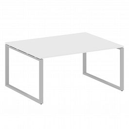 Стол для переговоров "Metal System" БО.ПРГ-1.4 белый/серый - Фото предпросмотра