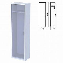 Шкаф для одежды ЧАСТЬ 1 "Арго", 560х370х2000 мм, серый - Фото предпросмотра