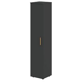 Шкаф колонка с глухой дверью и топом FHC 40.1 Черный графит/Черный графит 404х429х1983 FORTA - Фото предпросмотра