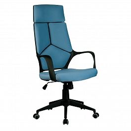 Кресло "Riva Chair" 8989 синий (черный пластик) - Фото предпросмотра