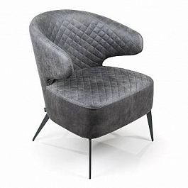 Кресло Richard, замша серый - Фото предпросмотра