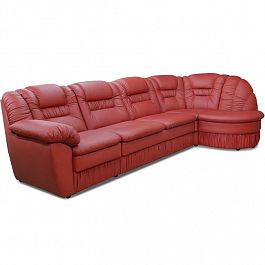 Угловой диван "Честер 2" БЛ-3РУ кожа - Фото предпросмотра
