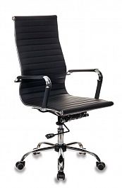 Кресло руководителя Бюрократ CH-883 черный искусственная кожа крестовина металл хром (кратность 2 шт "Компьютерные кресла" ТО-002159002626 черный - Фото предпросмотра