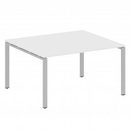 Стол для переговоров "Metal System" БП.ПРГ-1.3 белый/серый - Фото предпросмотра