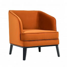 Кресло Lord, велюр оранжевый - Фото предпросмотра